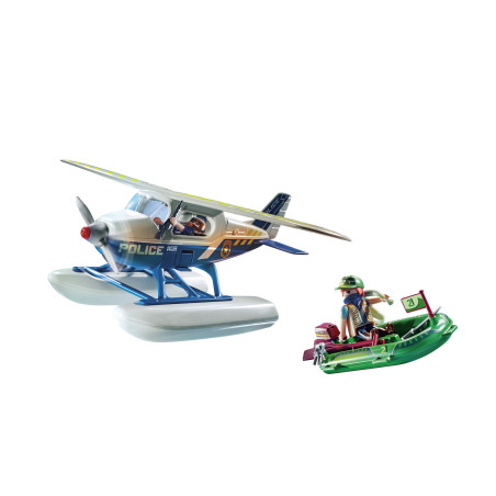 Playmobil policia hidroavion: persecucion de contrabandista