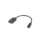Lanberg AD-OTG-UM-01 cavo USB USB 2.0 0,15 m Micro-USB A USB A Nero Lanberg AD-OTG-UM-01 cavo USB USB 2.0 0,15 m Micro-USB A USB A Nero