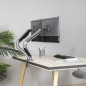 Soporte de mesa tv tooq 17 - 32 pulgadas 2 pantallas gris