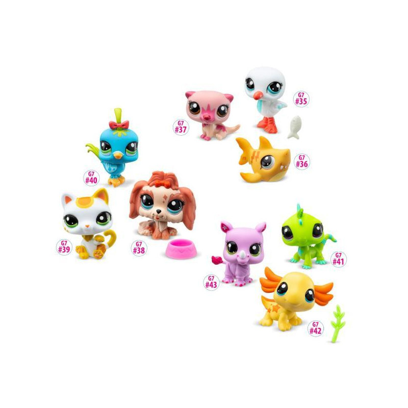 Mascotas little pet shop pack de 3 mascotas -  1 unidad aleatoria