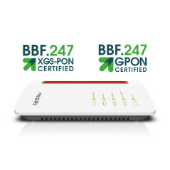 FRITZ!Box 5530 (WITH SFP XGSPON) router wireless Gigabit Ethernet Dual-band (2.4 GHz 5 GHz) Bianco