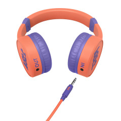 Energy Sistem Lol&Roll Pop Auricolare Cablato A Padiglione MUSICA Arancione, Viola