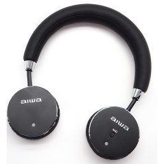 Aiwa HSTBTN-800BK cuffia e auricolare Con cavo e senza cavo A Padiglione Musica e Chiamate Bluetooth Nero