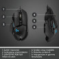 Mouse raton logitech g502 hero optico usb gaming