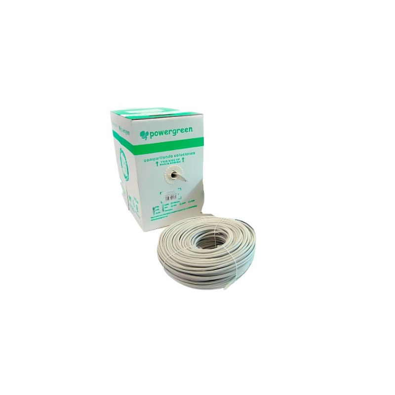 BOBINA DE CABLE PEPEGREEN CAT6 UTP 305M 24AWG/LSZH/GRIS/CAT