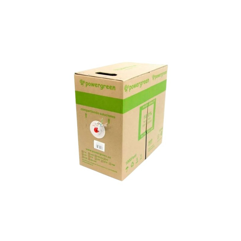 BOBINA DE CABLE PEPEGREEN CAT6 UTP 305M EXTERIOR