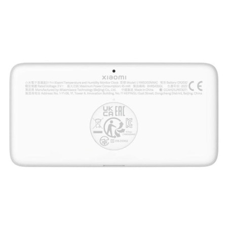 XIAOMI TEMPERATURE AND HUMIDITY MONITOR CLOCK WHITE BHR5435GL