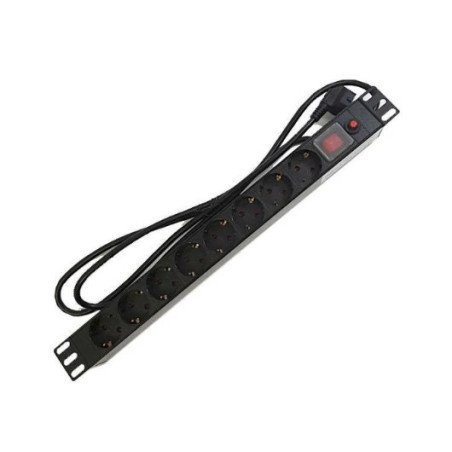 PDU TIPO REGLETA PEPEGREEN 8 TOMAS CON INTERRUPTOR