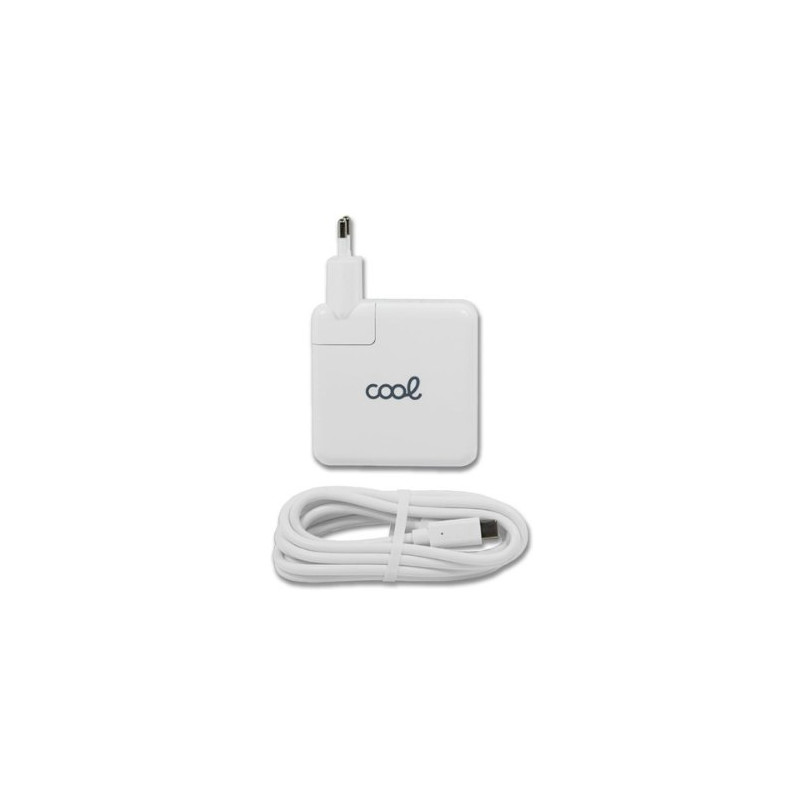 CARGADOR COOL MACBOOK 67W CABLE USBC WHITE
