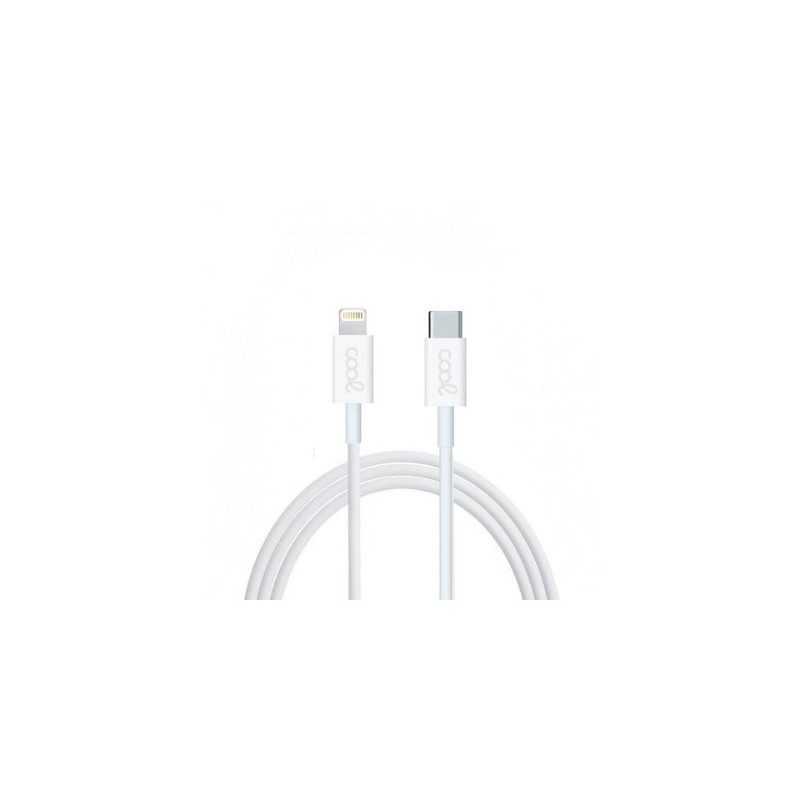 CABLE COOL USB-C A LIGHTNING 1.2M WHITE