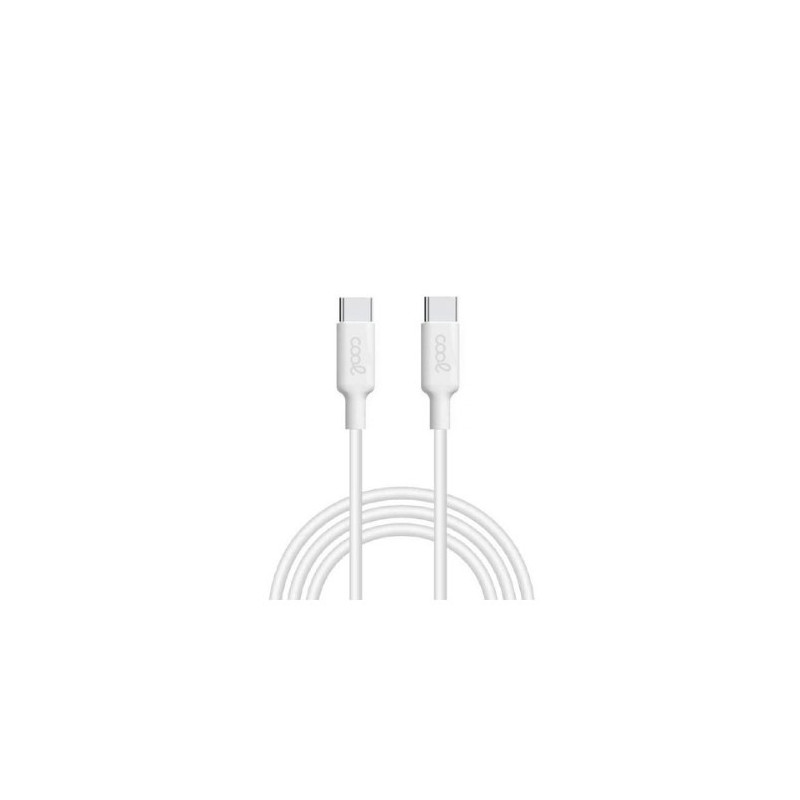 CABLE COOL USB C A USB-C 1M WHITE