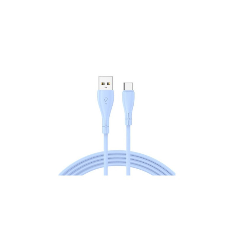 CABLE COOL USB A USB-C 1M NYLON BLUE