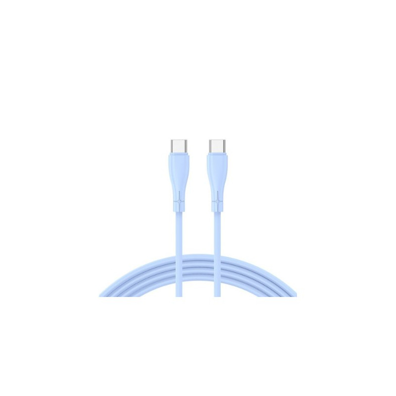 CABLE COOL USB-C A USB-C 1M SILICONA BLUE