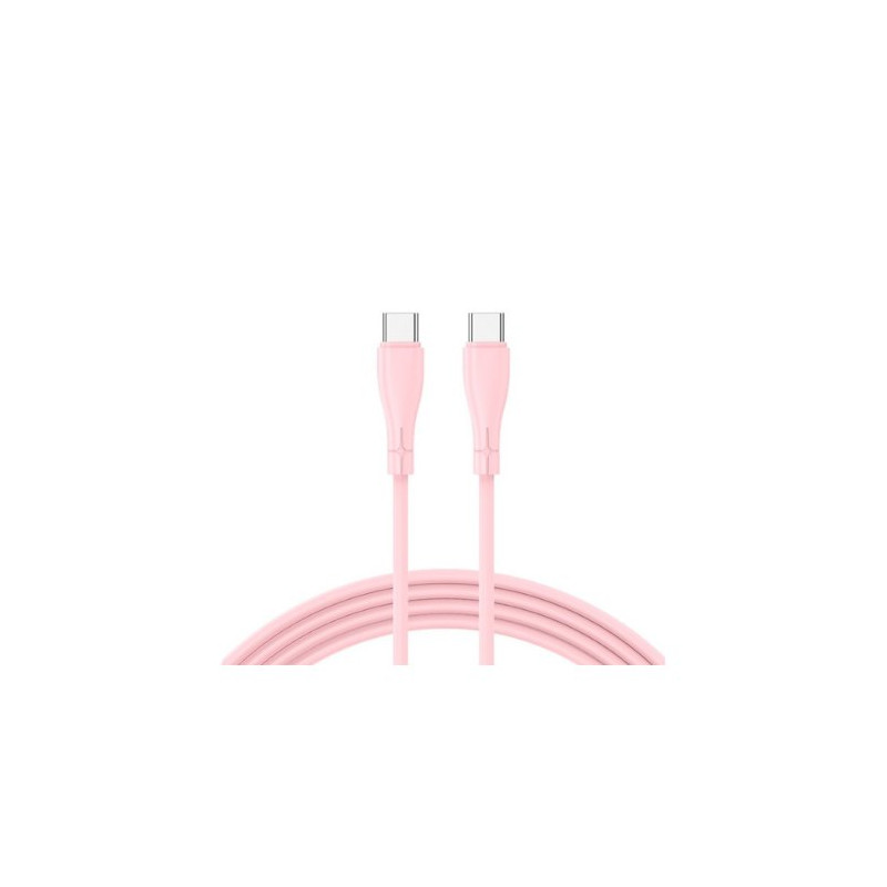 CABLE COOL USB-C A USB-C 1M SILICONA PINK