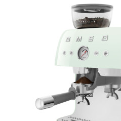 Smeg Macchina da Caffè Espresso Manuale con macinacaffè integrato 50's Style – Verde Pastello LUCIDO – EGF03PGEU