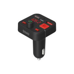 Savio TR-15 Transmiter FM z Bluetooth 87,6 - 107,9 MHz Bluetooth/USB Nero
