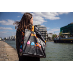 Konix KX PACMAN SHOPPING BAG BLACK Nero Borsa tote
