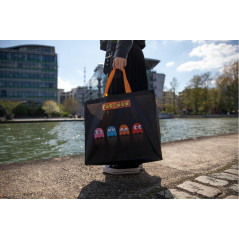 Konix KX PACMAN SHOPPING BAG BLACK Nero Borsa tote