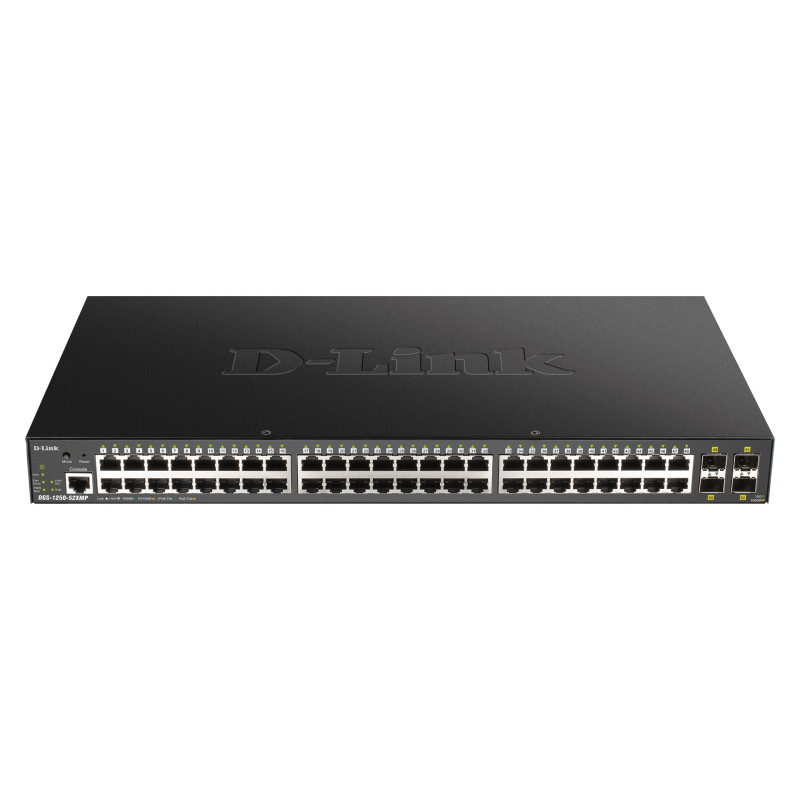 D-Link DGS-1250-52XMP Gestito L3 Supporto Power over Ethernet (PoE) Nero D-Link DGS-1250-52XMP Gestito L3 Supporto Power over Ethernet (PoE) Nero