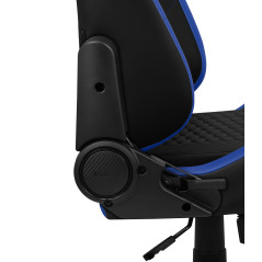 Aerocool CROWNBB sedia per videogioco Sedia per gaming universale Seduta imbottita Nero, Blu
