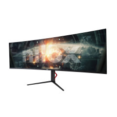 Nilox NXM49CRVDC Monitor PC 124,5 cm (49") 5120 x 1440 Pixel Dual QHD LED Nero