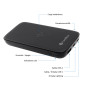 CoolBox COO-PB10KW-BK1 batteria portatile 10000 mAh Carica wireless Nero CoolBox COO-PB10KW-BK1 batteria portatile 10000 mAh Carica wireless Nero