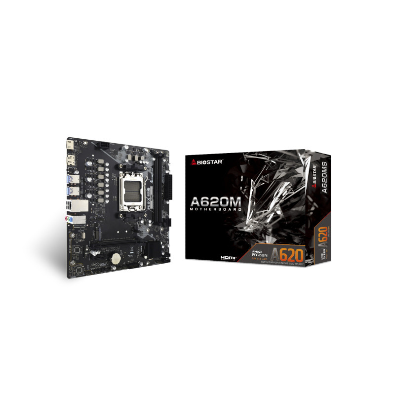 Biostar A620MS scheda madre AMD A620 Socket AM5 micro ATX Biostar A620MS scheda madre AMD A620 Socket AM5 micro ATX