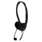 NOX Voice One Auricolare Cablato A Padiglione Musica e Chiamate Nero