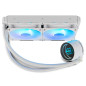 NOX Hummer M-240 ARGB Processore Raffreddatore di liquidi tutto in uno 12 cm Bianco