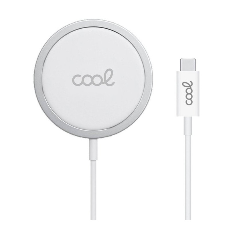 COOL 8434847047577 Caricabatterie per dispositivi mobili Smartphone Argento, Bianco USB Carica wireless Interno COOL 8434847047577 Caricabatterie per dispositivi mobili Smartphone Argento, Bianco USB Carica wireless Interno