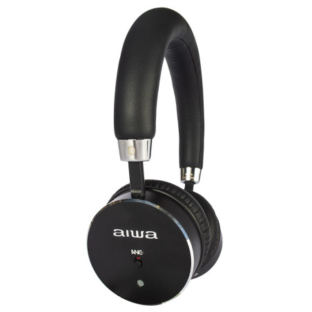 Aiwa HSTBTN-800BK cuffia e auricolare Con cavo e senza cavo A Padiglione Musica e Chiamate Bluetooth Nero
