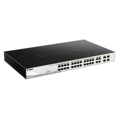 D-Link DGS-1210-28P Gestito L2 Gigabit Ethernet (10/100/1000) Supporto Power over Ethernet (PoE) 1U Nero