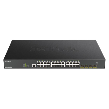 D-Link DGS-1250-28XMP Gestito L3 Gigabit Ethernet (10 100 1000) Supporto Power over Ethernet (PoE) Nero