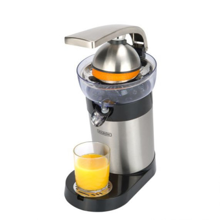 Bourgini Grand Citrus Juicer Deluxe 130 W Nero, Acciaio inox