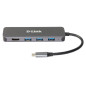 D-Link DUB-2333 Cablato USB tipo-C Grigio