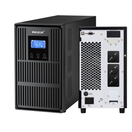 Phasak PH 8030 gruppo di continuità (UPS) Doppia conversione (online) 3 kVA 2700 W 3 presa(e) AC