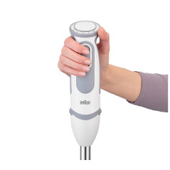 Braun MultiQuick 9 MultiQuick 5 Vario MQ 5220 WH 0,6 L Frullatore ad immersione 1000 W Grigio, Acciaio inox, Bianco