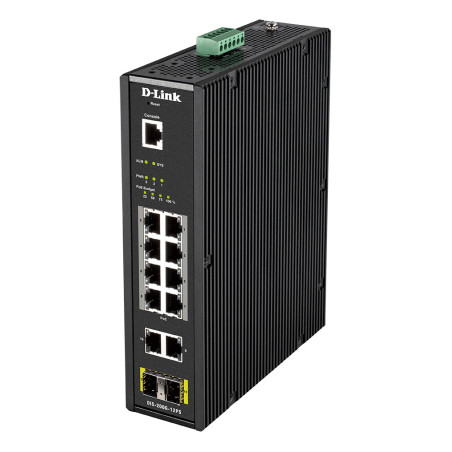 D-Link DIS-200G-12PS Gestito L2 Gigabit Ethernet (10/100/1000) Supporto Power over Ethernet (PoE) Nero