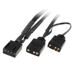 Iceberg Thermal IceGALE ARGB Custodia per computer Ventola 14 cm Nero 2 pz