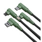 Hune AT-ACC-CA-362 cavo USB USB 2.0 1,2 m USB A USB C/Micro USB-A/Lightning Verde, Grigio, Arancione Hune AT-ACC-CA-362 cavo USB USB 2.0 1,2 m USB A USB C/Micro USB-A/Lightning Verde, Grigio, Arancione