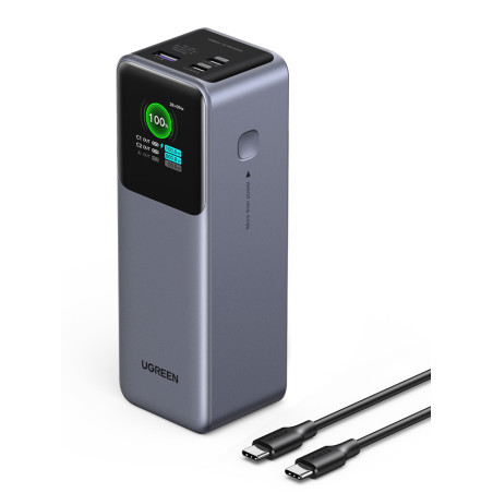 Ugreen 25000mAh 200W Fast Charging Powerbank Grigio