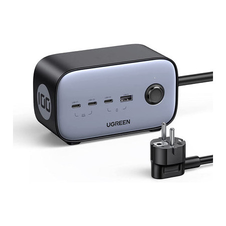 Ugreen DigiNest Pro 1 presa(e) AC Tipo C 1,8 m 4 3680 W Nero
