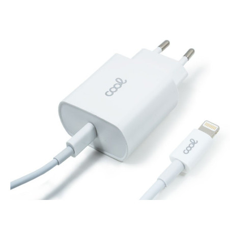 COOL Accesorios 8434847045658 Caricabatterie per dispositivi mobili Smartphone, Tablet Bianco AC Ricarica rapida Interno