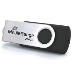 MediaRange MR1955 unità flash USB 256 GB USB tipo-C 3.2 Gen 1 (3.1 Gen 1) Nero, Argento