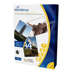 MediaRange MRINK107 carta fotografica A4 Bianco Lucida