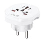 ADAPTADOR ENCHUFE COOL UNIVERSAL EUROPA WHITE