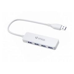 ADAPTADOR UNICO USB-A A 4 USB-A WHITE