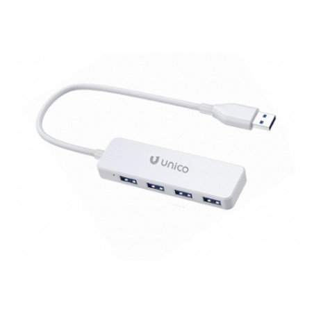 ADAPTADOR UNICO USB-A A 4 USB-A WHITE