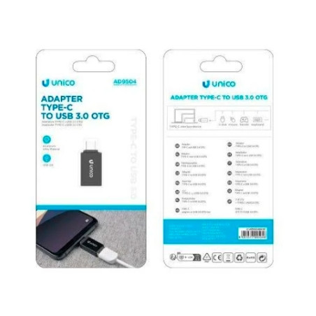 ADAPTADOR UNICO USB-C A USB-A 3.0 M/H