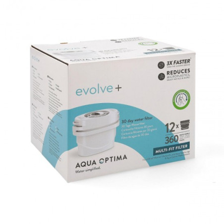AQUA OPTIMA BOX OF 12 EVOLVE + FILTERS STEPS214/217